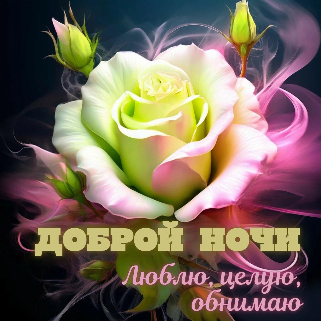 Открытка спокойной летней ночи.