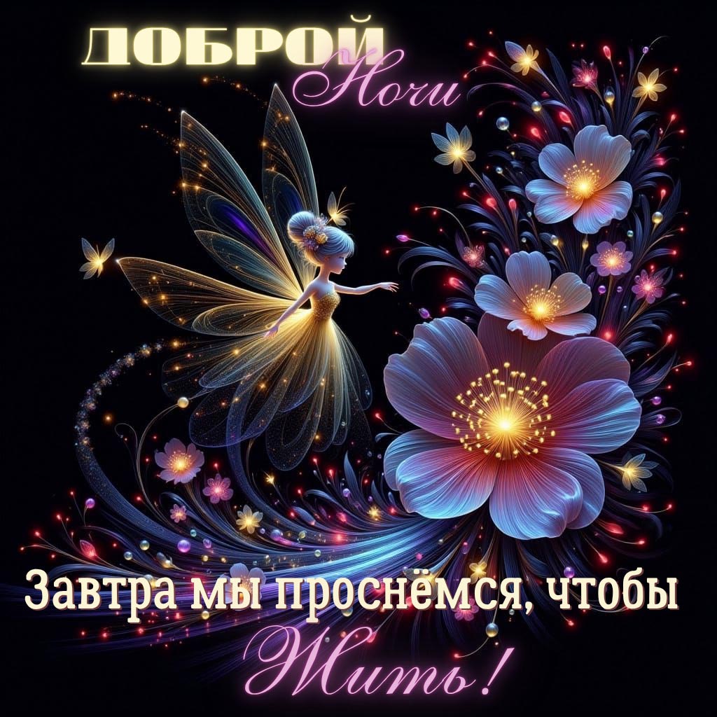 Открытка спокойной летней ночи.