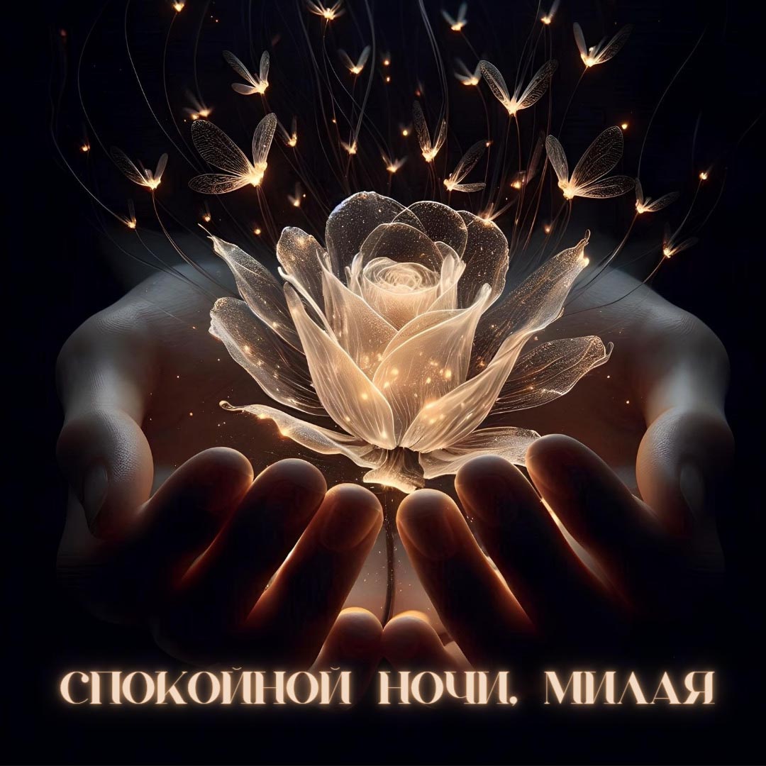Открытка спокойной ночи, милая. Открытка спокойной ночи, милая.
