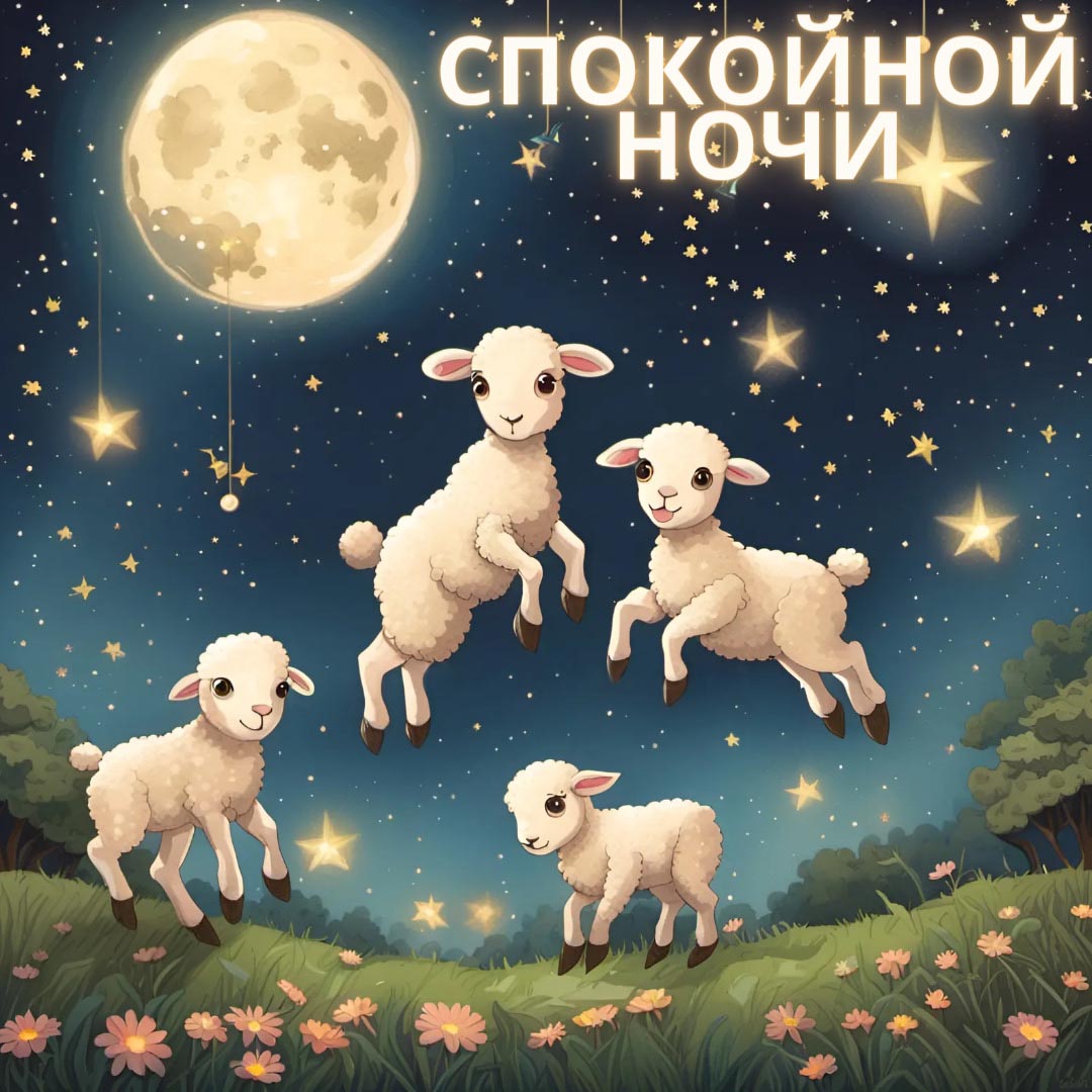 Открытка спокойной ночи. Открытка спокойной ночи.