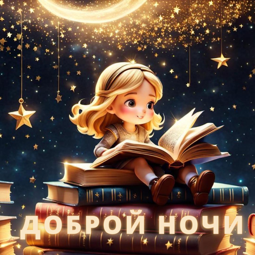 Открытка спокойной ночи.