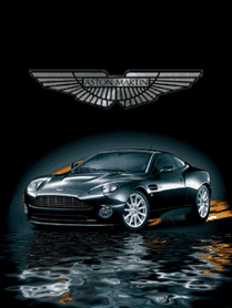 Роскошный автомобиль Aston Martin на фоне темной воды с логотипом бренда. Элегантный дизайн, премиальный стиль и эстетика суперкаров. Анимированная открытка Черный автомобиль Стильное рекламное изображение роскошного спортивного автомобиля Aston Martin на фоне темного пейзажа с эффектом водной глади. В верхней части композиции расположен узнаваемый серебристый логотип бренда в виде крыльев с надписью Aston Martin. Автомобиль представлен в элегантном темном цвете, демонстрируя обтекаемые формы, изысканный дизайн кузова и детализированные колесные диски. Отражения в воде на переднем плане создают атмосферу премиальности, динамики и высокого стиля