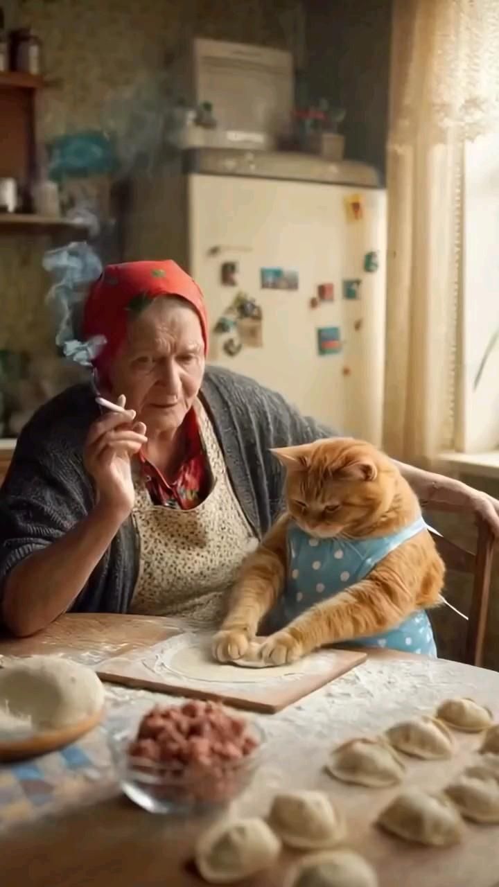 Открытка про кошек, котиков. Из бескрайних просторов Интернета.