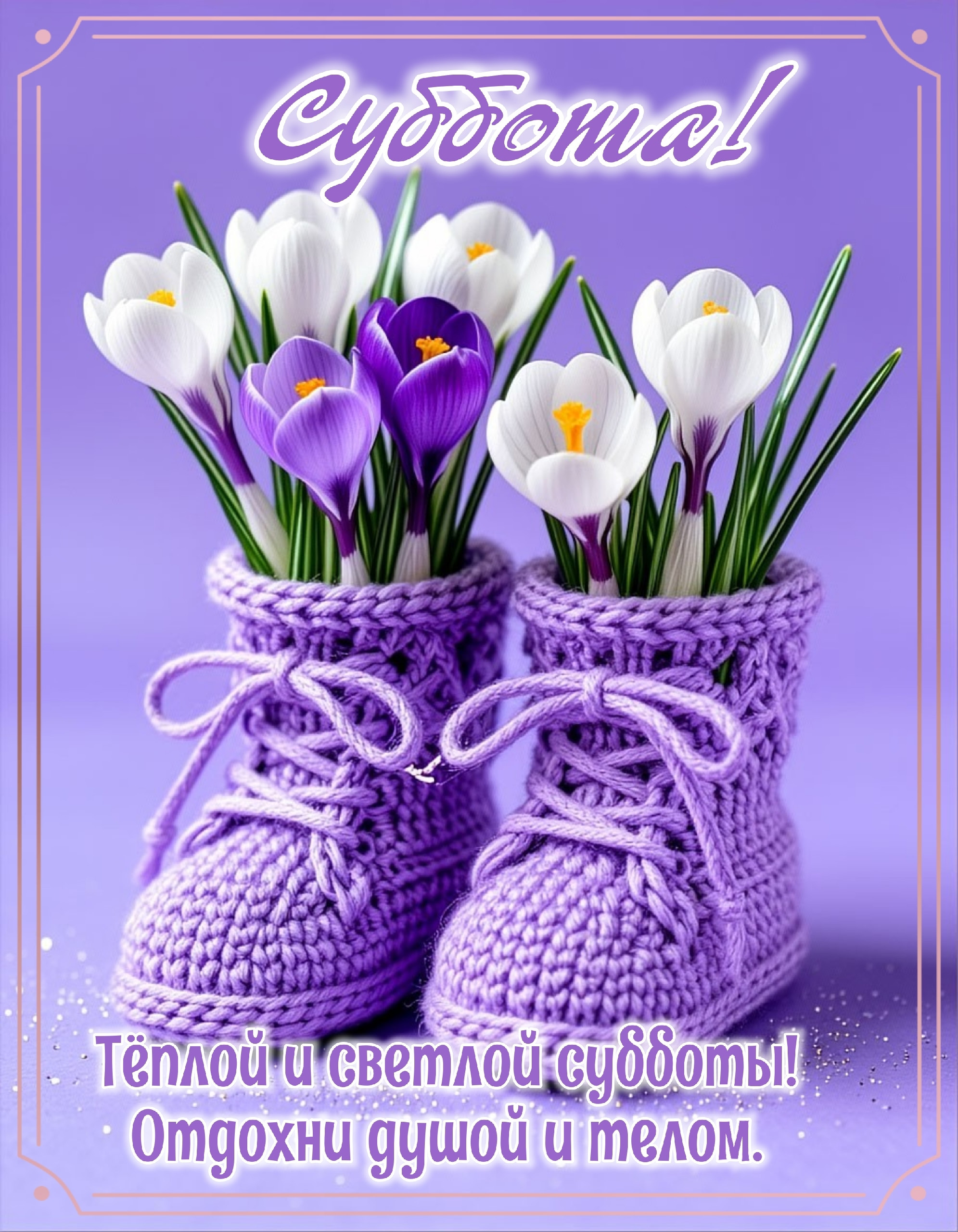 Открытка на субботу.