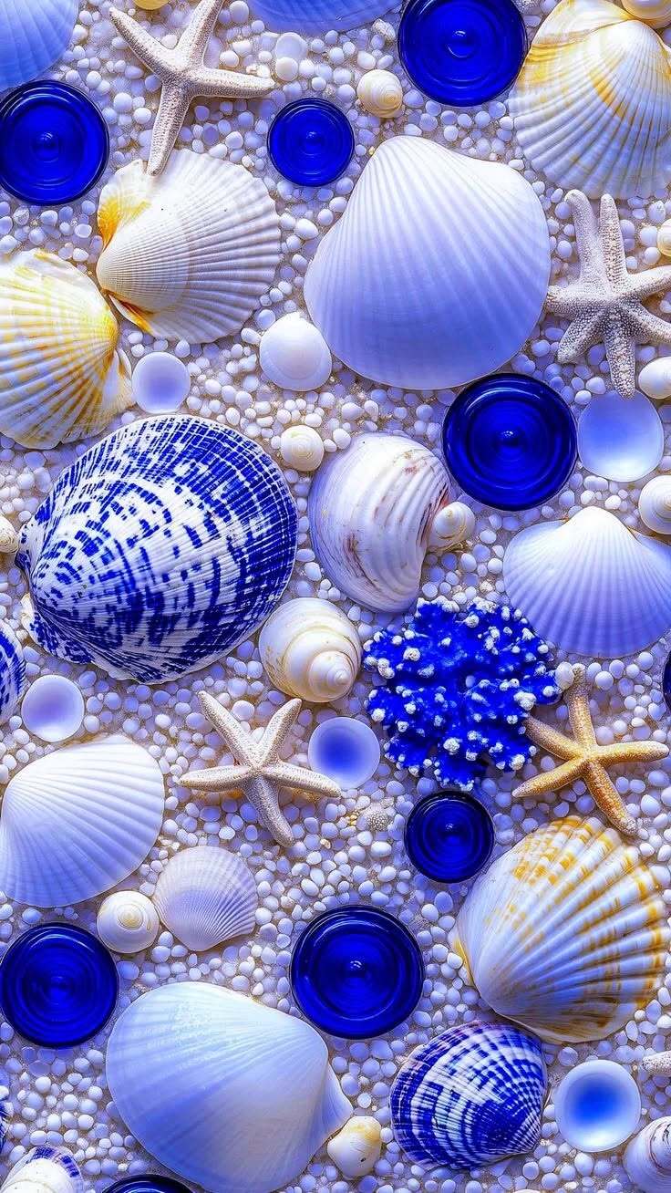 Пожелания на каждый день. Пуговицы и морские ракушки.