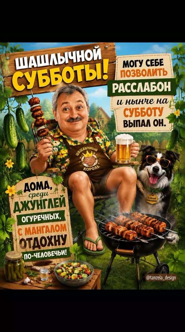 Открытка на субботу. Шашлычной субботы!