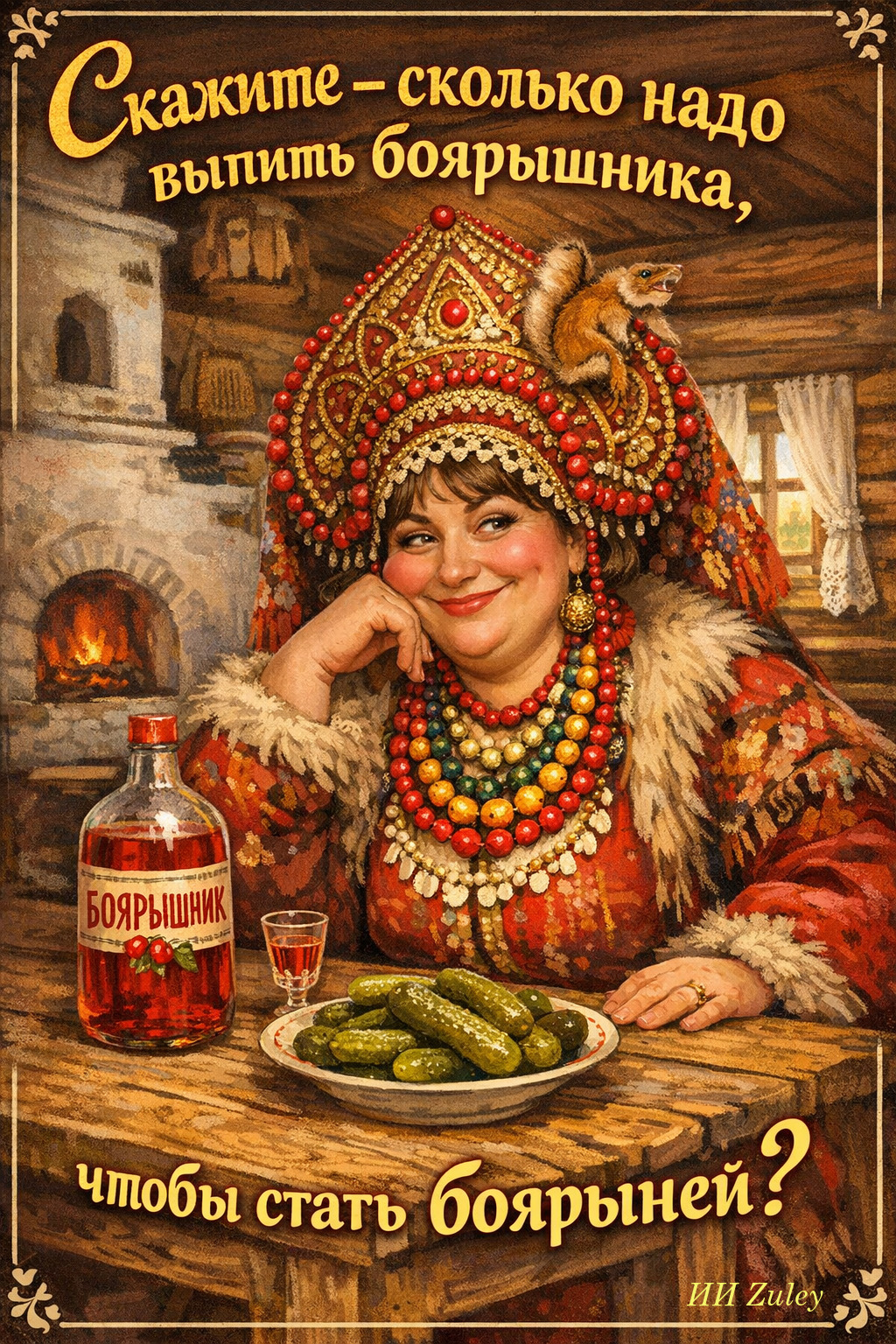 Открытка на пятницу. Женщина с боярышником.