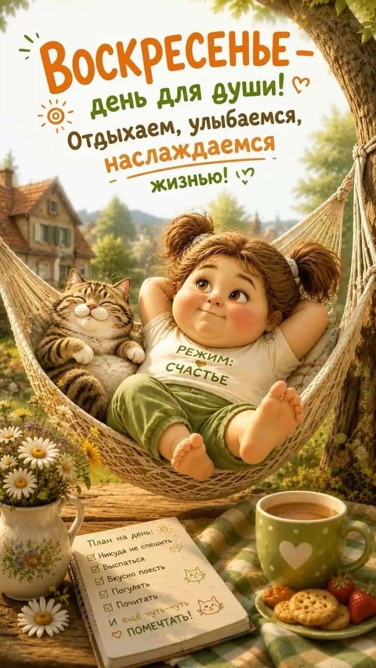 Открытка на воскресенье. Режим - счастье.