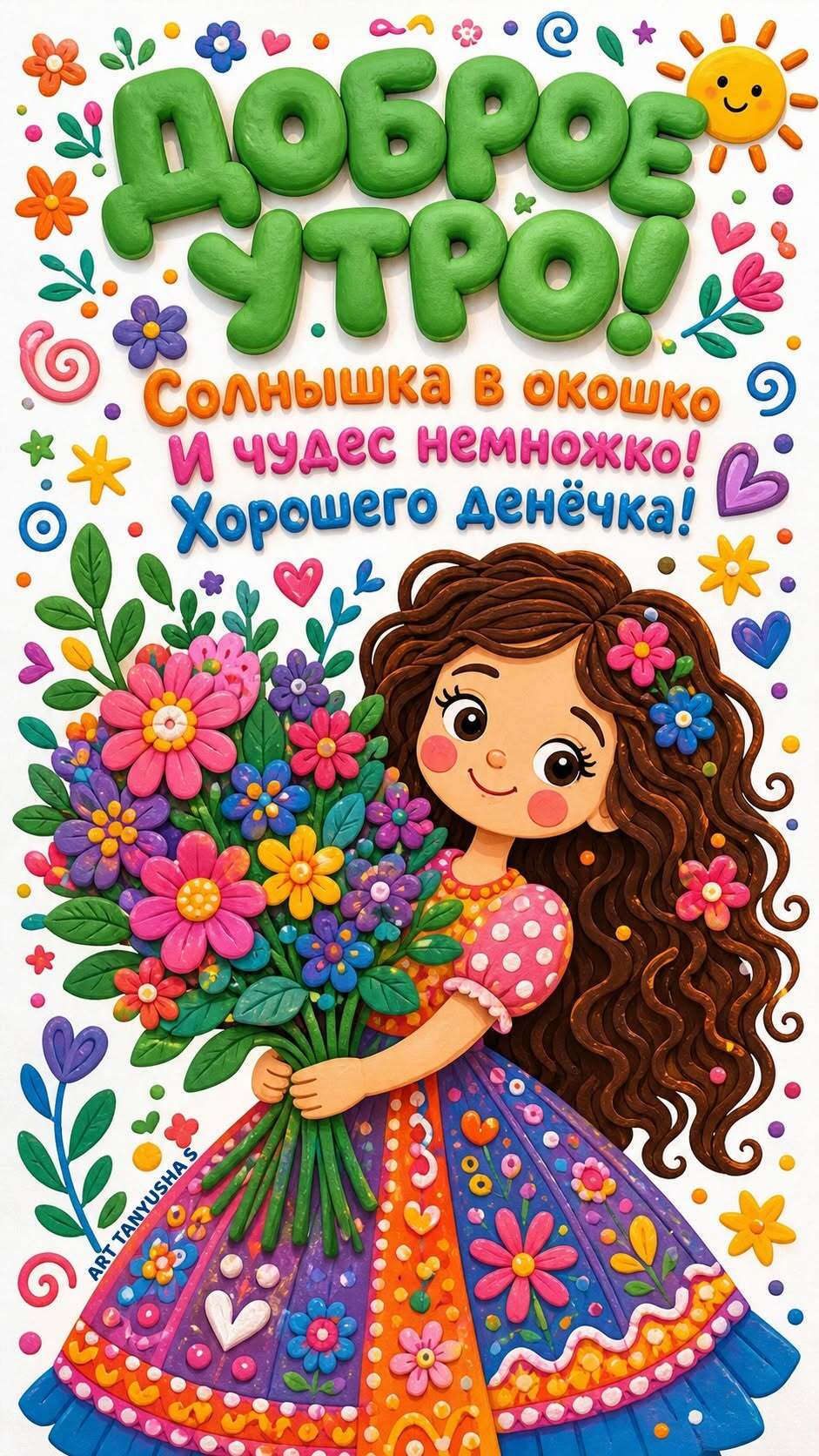Открытка с добрым утром. Солнышка в окошко и чудес немножко! Хорошего денечка! Открытка с добрым утром. Солнышка в окошко и чудес немножко! Хорошего денечка!