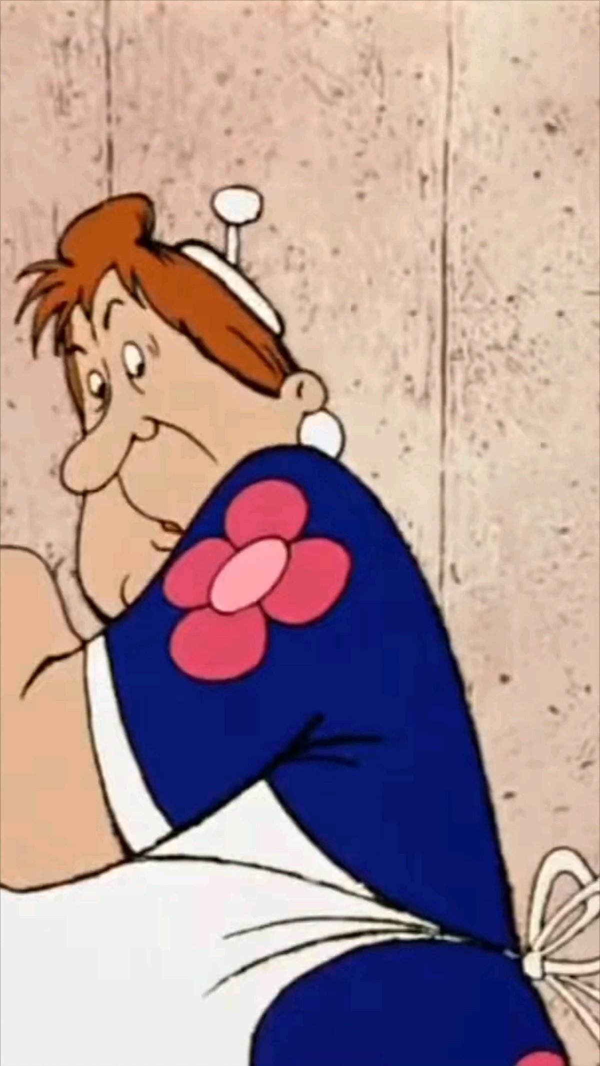 Пожелания на каждый день. a cartoon character is laying on the ground. Фрекен Бок.