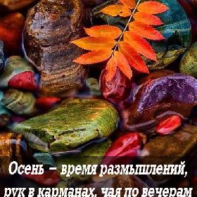 Осень - время размышлений, рук в карманах, чая по вечерам и приятной меланхолии.